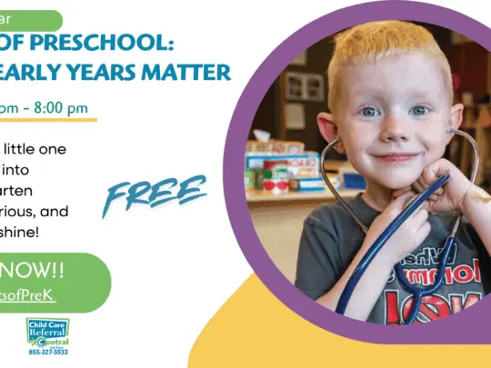 Benefits of Preschool flyer