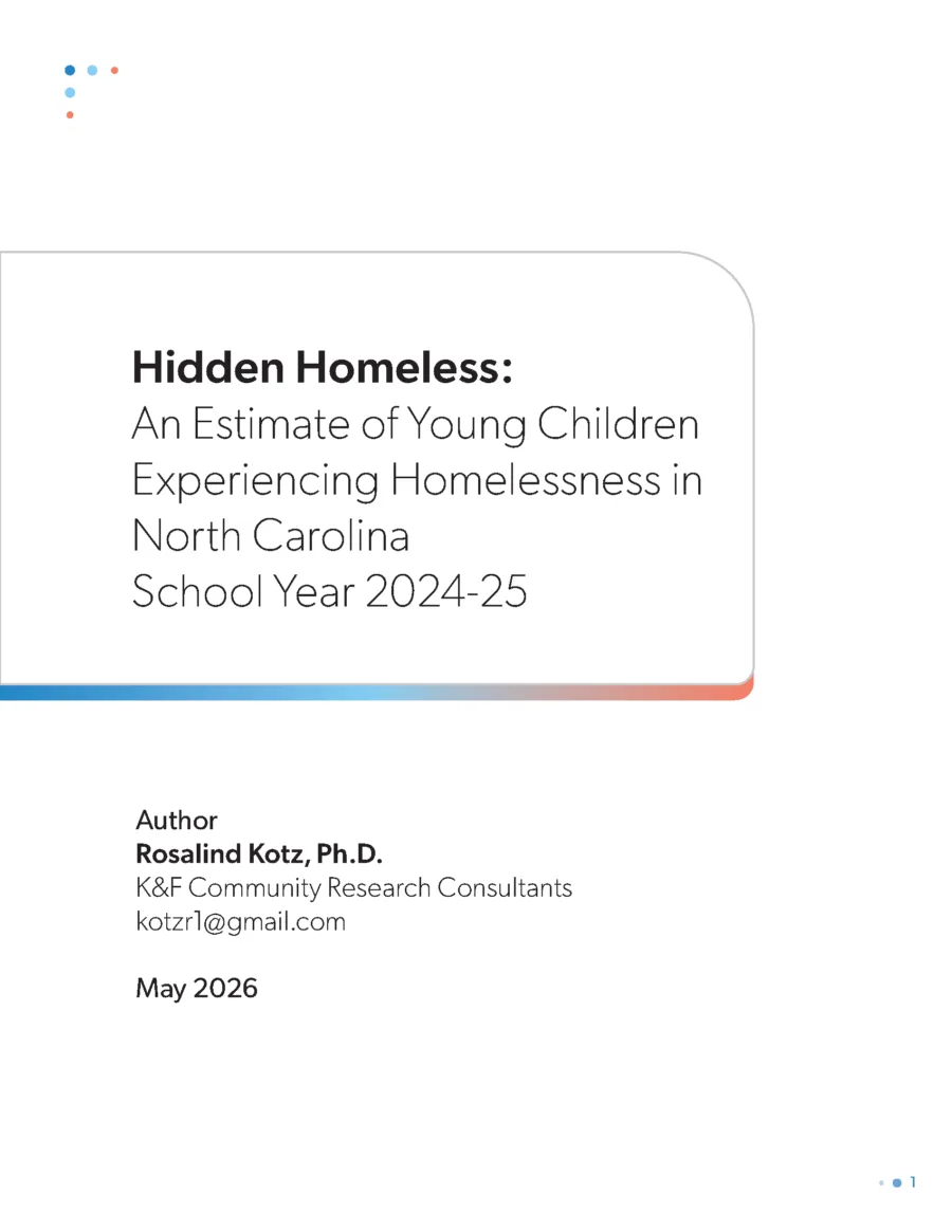 Hidden Homeless Report